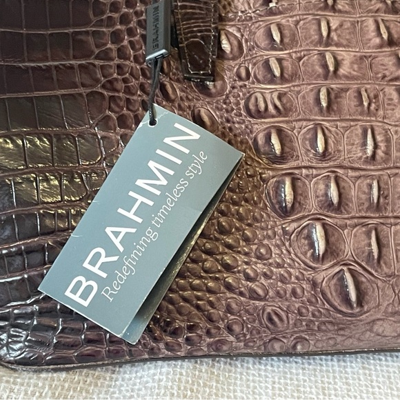 NWT Brahmin mini Asher Anthracite Melbourne Genuine Leather - Picture 7 of 15